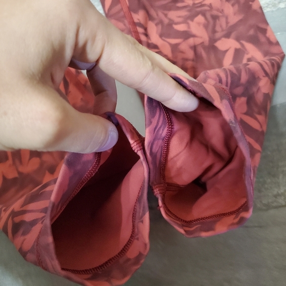 Lululemon Wunder Under High-Rise Crop Tight. 24". Luxtreme. Orange-red. Size 12. - Picture 4 of 12